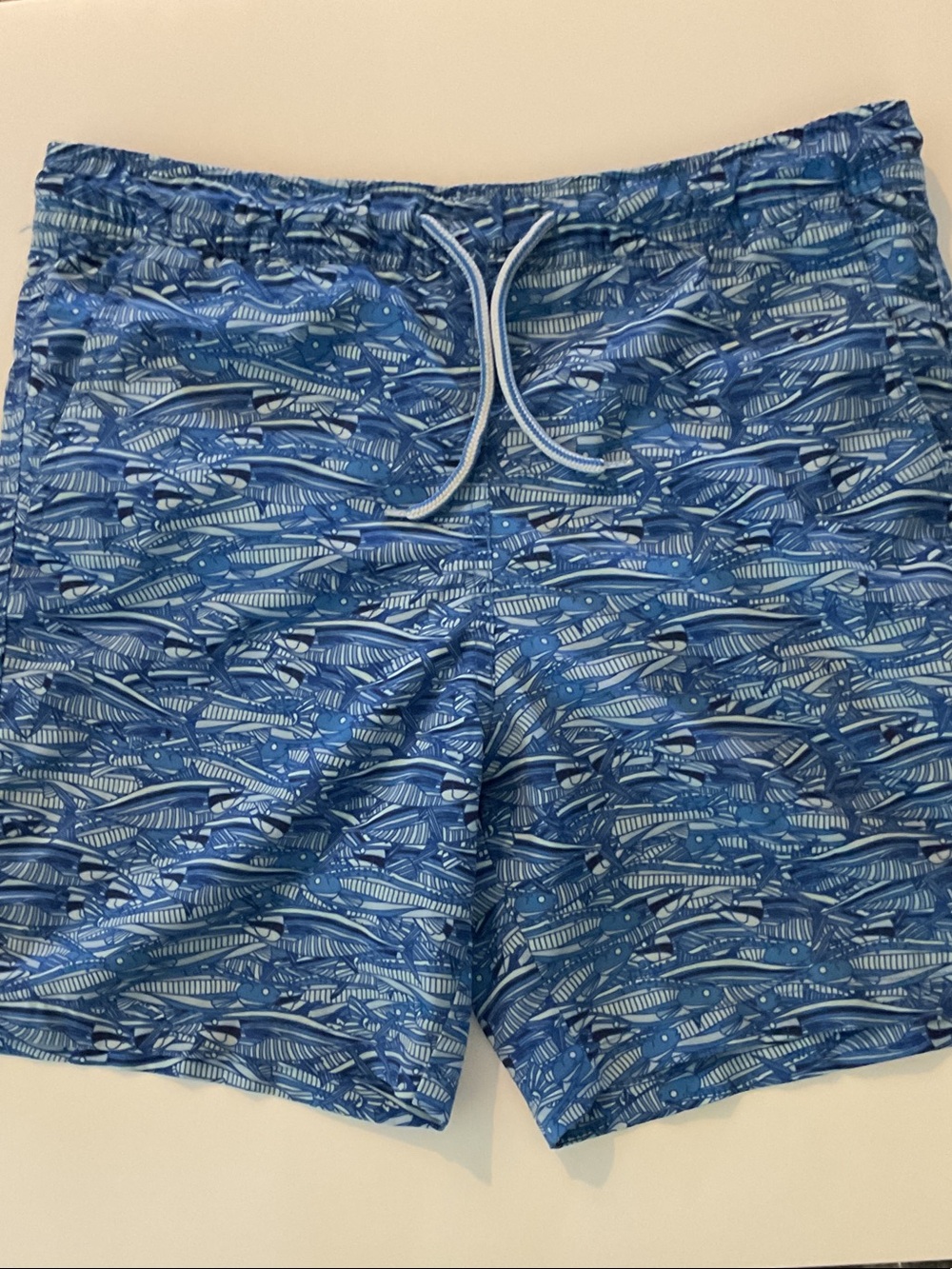 Boy’s  Blue Patterned Swim Trunks johnnie-O size 12